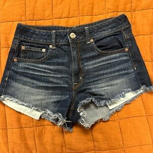 American eagle high rise festival denim shorts